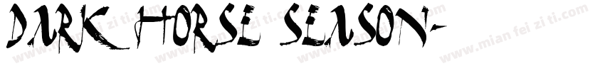 Dark Horse Season字体转换
